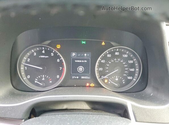 KMHD84LF7JU614728 2018 HYUNDAI ELANTRA Черный Вид щитка приборов