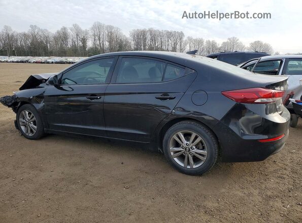 KMHD84LF7JU614728 2018 HYUNDAI ELANTRA Черный Задняя левая четверть