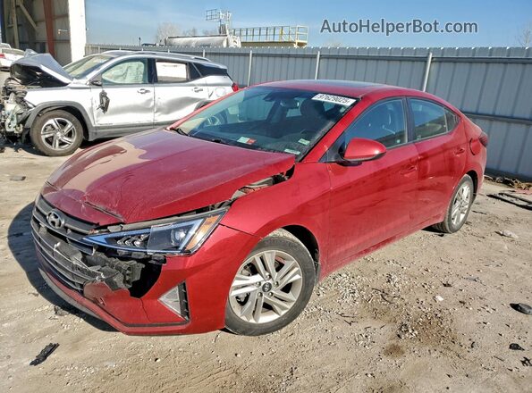 KMHD84LF7LU939253 2020 HYUNDAI ELANTRA Red Przód lewy