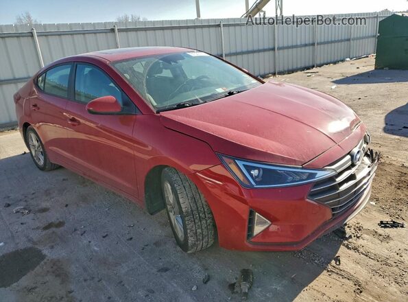 KMHD84LF7LU939253 2020 HYUNDAI ELANTRA Red Przód prawy