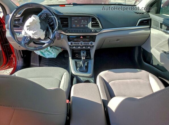 KMHD84LF7LU939253 2020 HYUNDAI ELANTRA Red Widok deski rozdzielczej
