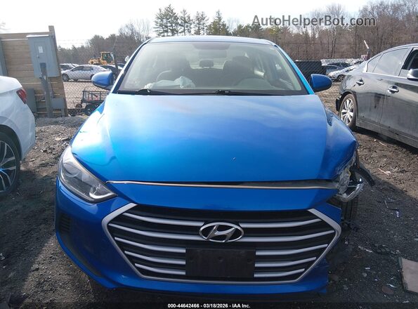 KMHD84LF8HU209567 2017 HYUNDAI ELANTRA Синий Вид сзади