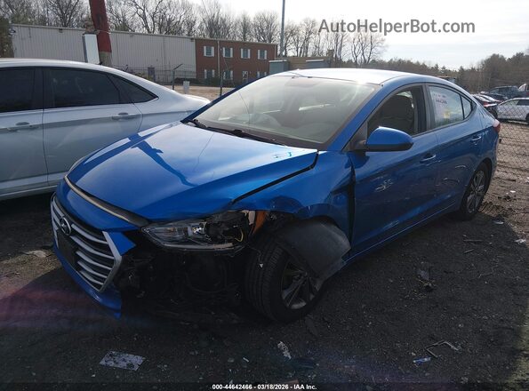 KMHD84LF8HU209567 2017 HYUNDAI ELANTRA Синий Передняя левая четверть