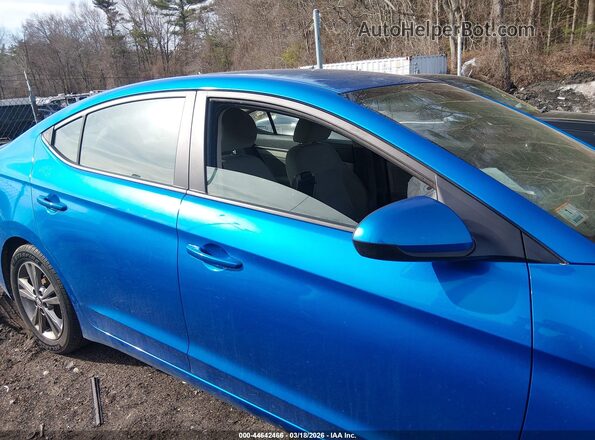 KMHD84LF8HU209567 2017 HYUNDAI ELANTRA Синий Вид панели приборов