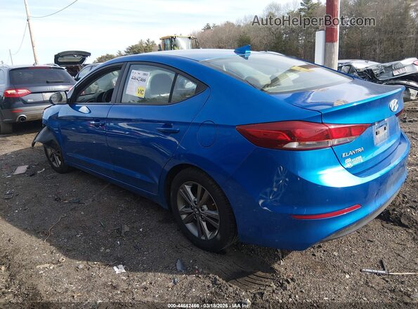 KMHD84LF8HU209567 2017 HYUNDAI ELANTRA Синий Задняя левая четверть