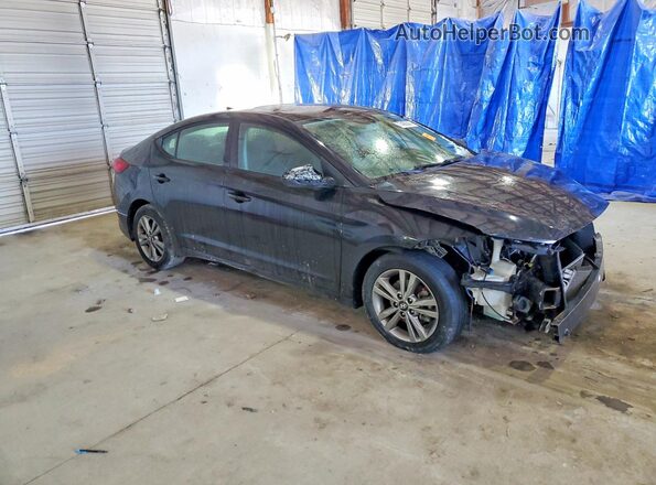 KMHD84LF8JU467058 2018 HYUNDAI ELANTRA Black Przód prawy