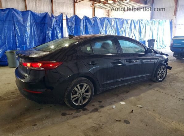 KMHD84LF8JU467058 2018 HYUNDAI ELANTRA Black Tył prawy