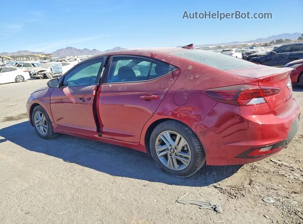 KMHD84LF8KU745913 2019 HYUNDAI ELANTRA Red Tył lewy