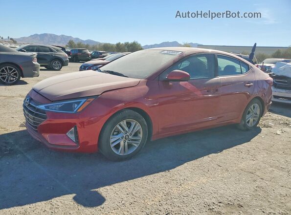 KMHD84LF8KU745913 2019 HYUNDAI ELANTRA Red Przód lewy