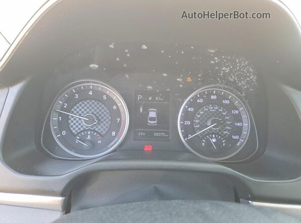 KMHD84LF8KU745913 2019 HYUNDAI ELANTRA Red Widok zestawu wskaźników