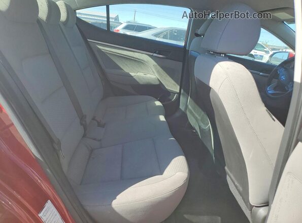 KMHD84LF8KU745913 2019 HYUNDAI ELANTRA Red Widok tylnych siedzeń
