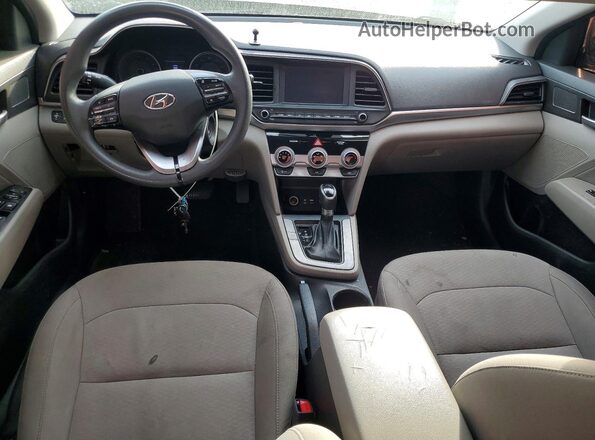 KMHD84LF8KU818858 2019 HYUNDAI ELANTRA Gray Առջևի վահանակի տեսք