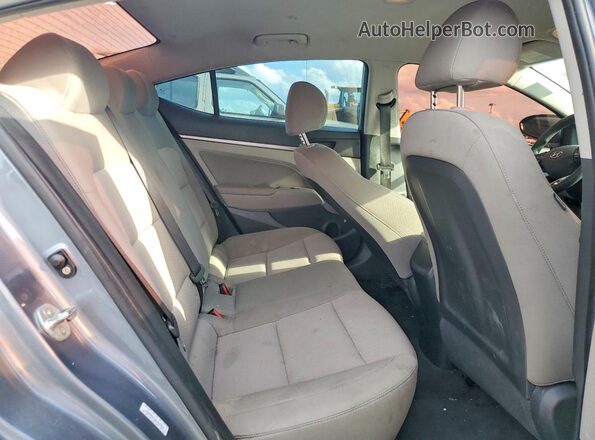 KMHD84LF8KU818858 2019 HYUNDAI ELANTRA Gray Հետևի նստատեղերի տեսք