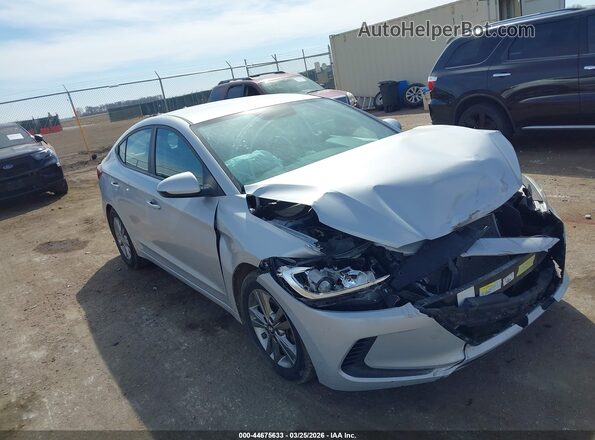 KMHD84LF9HU074065 2017 HYUNDAI ELANTRA Серебряный Передняя правая четверть