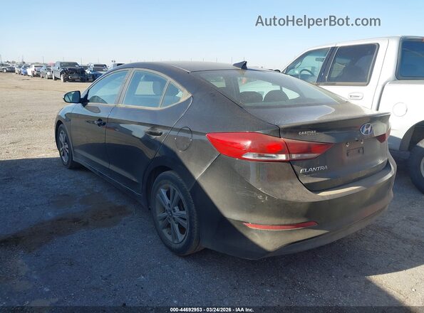 KMHD84LF9JU503033 2018 HYUNDAI ELANTRA Black Tył lewy