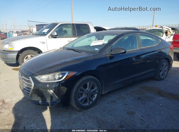 KMHD84LF9JU503033 2018 HYUNDAI ELANTRA Black Przód lewy