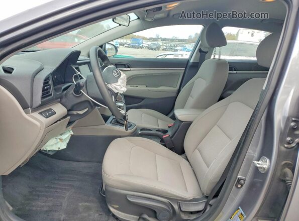 KMHD84LF9KU877658 2019 HYUNDAI ELANTRA Silver Front interior view