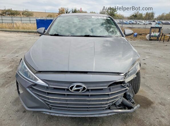 KMHD84LF9KU877658 2019 HYUNDAI ELANTRA Silver Front view