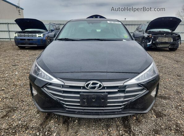KMHD84LF9LU107087 2020 HYUNDAI ELANTRA Black Widok z przodu