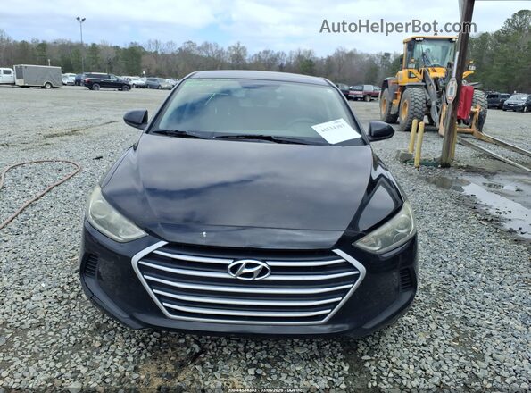 KMHD84LFXJU510265 2018 HYUNDAI ELANTRA Black Вид задньої частини салону