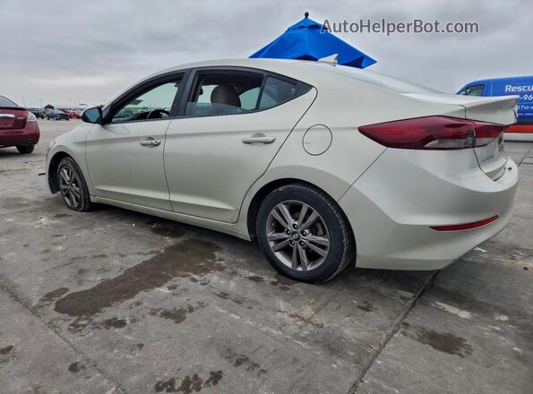 KMHD84LFXJU638327 2018 HYUNDAI ELANTRA Beige Trasero izquierdo