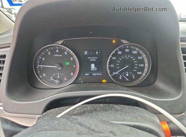 KMHD84LFXJU638327 2018 HYUNDAI ELANTRA Beige Vista del cuadro de instrumentos