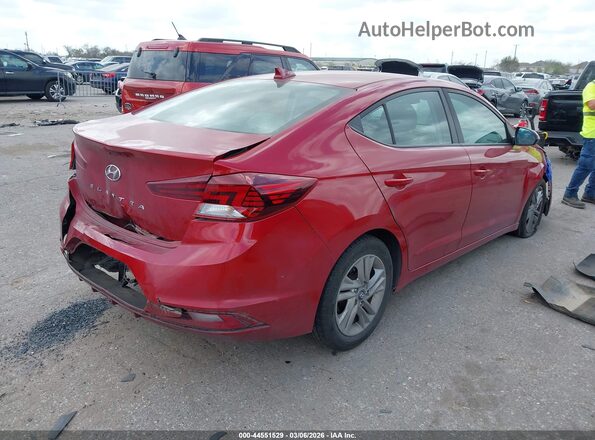 KMHD84LFXKU737165 2019 HYUNDAI ELANTRA Red Trasero derecho