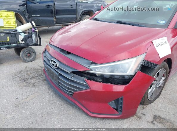 KMHD84LFXKU737165 2019 HYUNDAI ELANTRA Red Vista frontal
