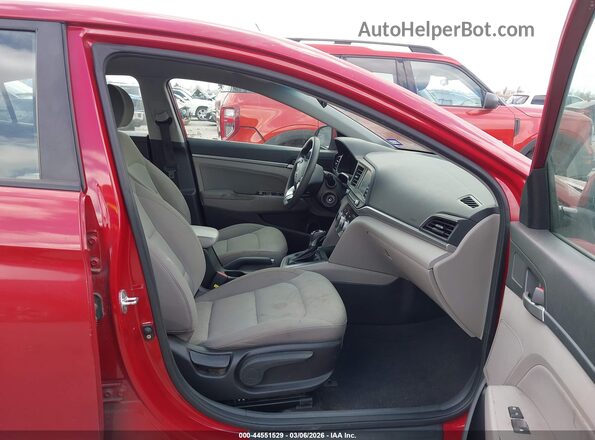 KMHD84LFXKU737165 2019 HYUNDAI ELANTRA Red Vista interior delantera