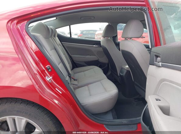 KMHD84LFXKU737165 2019 HYUNDAI ELANTRA Red Vista de la etiqueta del VIN
