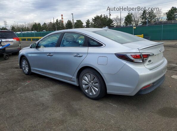 KMHE24L12GA019970 2016 HYUNDAI SONATA Silver Trasero izquierdo