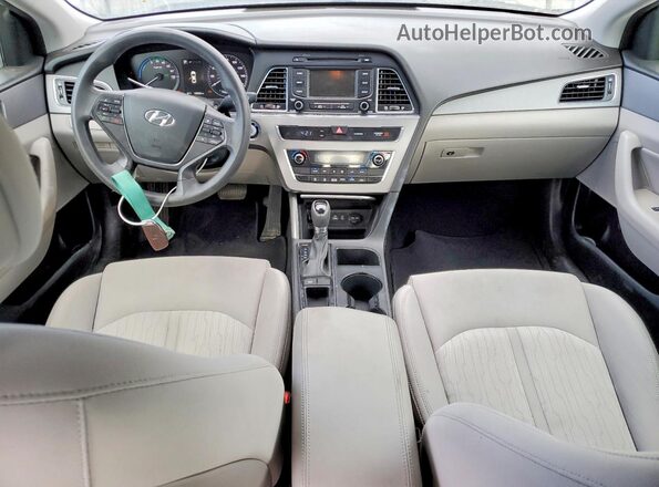 KMHE24L12GA019970 2016 HYUNDAI SONATA Silver Vista del salpicadero