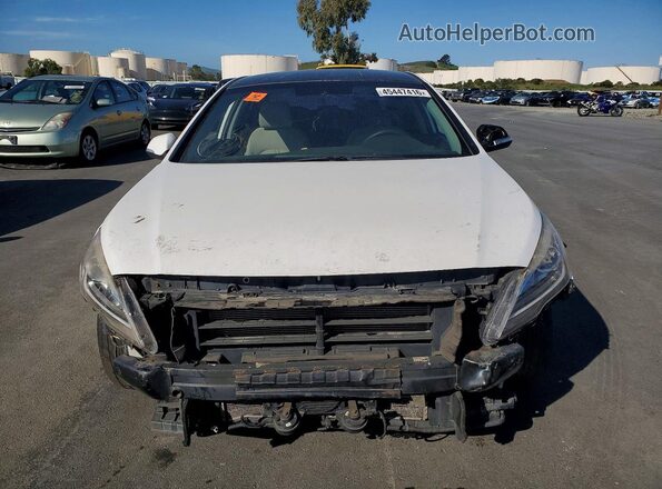 KMHE24L17HA058099 2017 HYUNDAI SONATA Белый Вид спереди