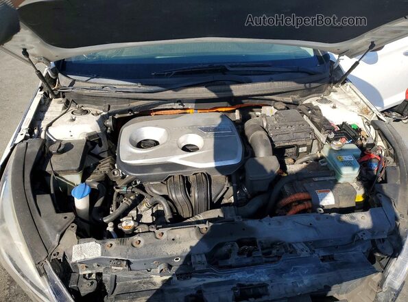 KMHE24L17HA058099 2017 HYUNDAI SONATA Белый Вид задней части салона
