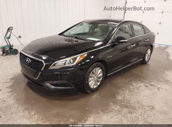 KMHE24L31HA066541 2017 HYUNDAI SONATA HYBRID Черный Передняя левая четверть