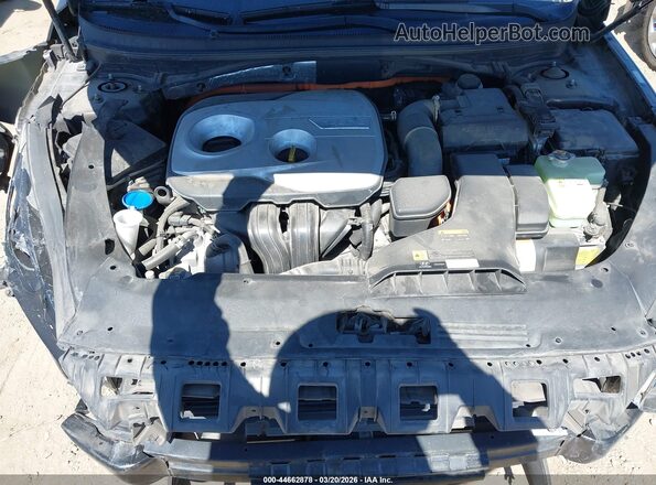 KMHE24L32KA091147 2019 HYUNDAI SONATA HYBRID Black Հետևի տեսք