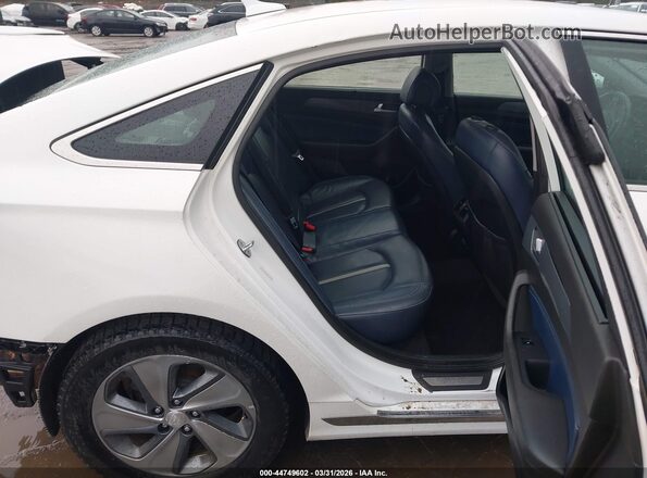 KMHE34L16HA057409 2017 HYUNDAI SONATA HYBRID Белый Вид наклейки с VIN-кодом