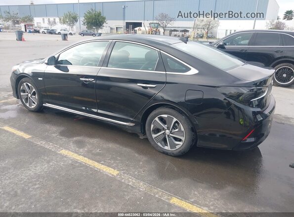 KMHE34L34KA092636 2019 HYUNDAI SONATA HYBRID Black Tył lewy