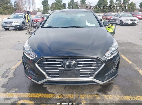 KMHE34L34KA092636 2019 HYUNDAI SONATA HYBRID Black Widok zestawu wskaźników