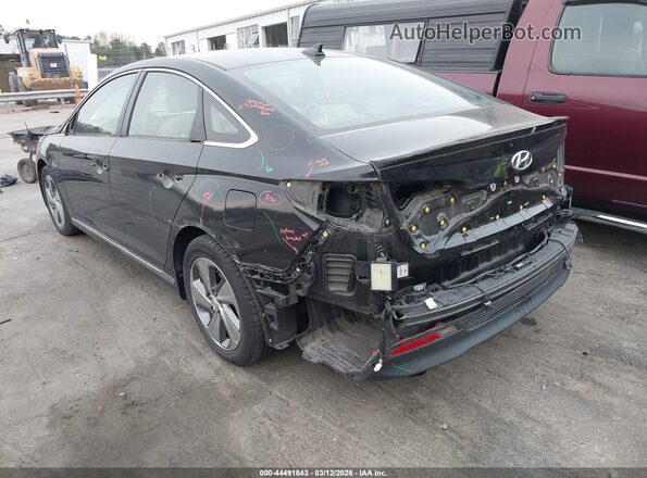 KMHE54L27HA071371 2017 HYUNDAI SONATA PLUG-IN HYBRID Черный Задняя левая четверть