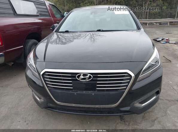 KMHE54L27HA071371 2017 HYUNDAI SONATA PLUG-IN HYBRID Черный Вид задней части салона