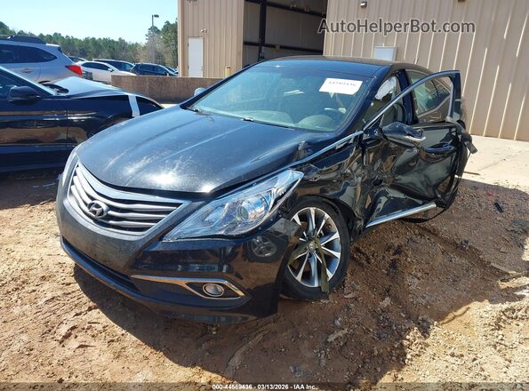 KMHFG4JG3HA590303 2017 HYUNDAI AZERA Черный Передняя левая четверть