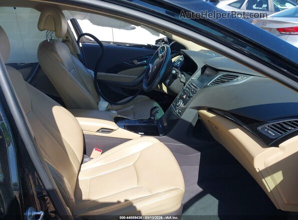 KMHFG4JG3HA590303 2017 HYUNDAI AZERA Черный Вид салона спереди