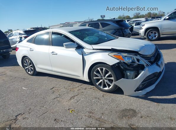KMHFG4JGXGA509750 2016 HYUNDAI AZERA Белый Передняя правая четверть