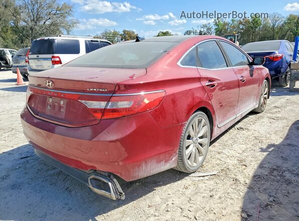 KMHFH4JG7GA525692 2016 HYUNDAI AZERA Red Tył prawy