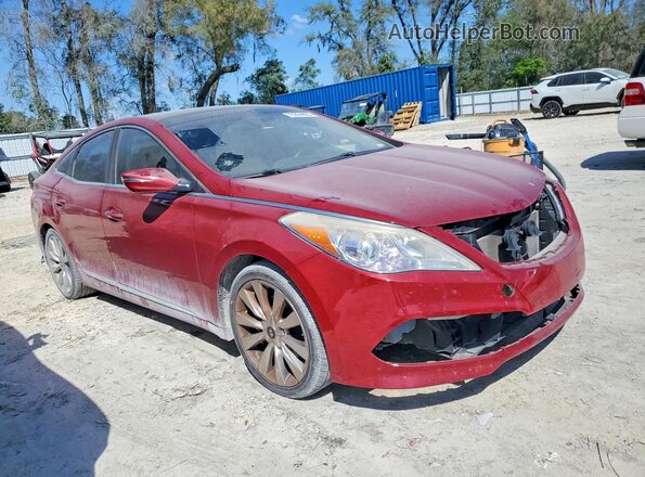 KMHFH4JG7GA525692 2016 HYUNDAI AZERA Red Przód prawy