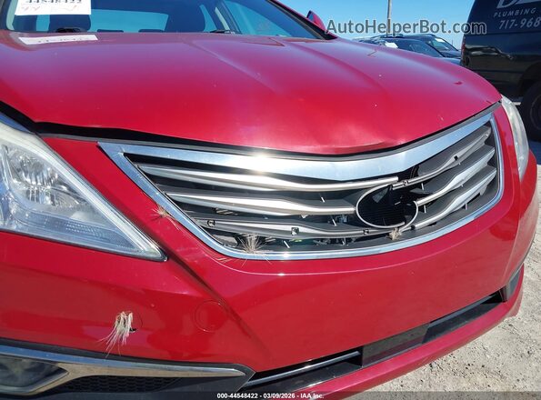 KMHFH4JGXGA508367 2016 HYUNDAI AZERA Red Դիմացի տեսք