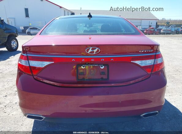 KMHFH4JGXGA508367 2016 HYUNDAI AZERA Red 