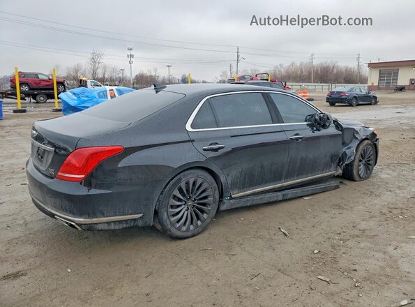 KMHG34JA2HU025826 2017 GENESIS G90 Черный Задняя правая четверть