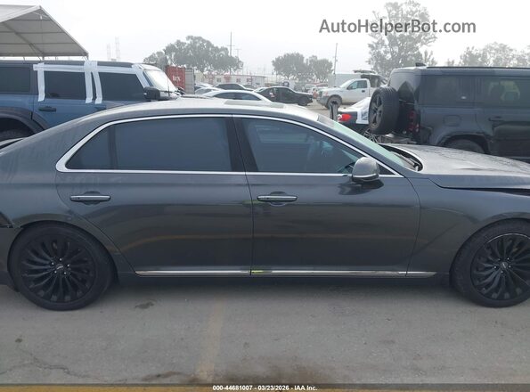 KMHG34JA8JU044841 2018 GENESIS G90 Серый Вид задней части салона